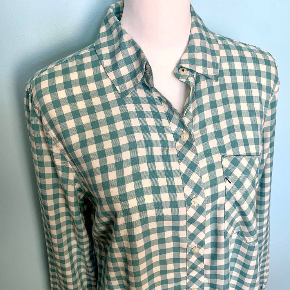 Vineyard Vines Gingham Chilmark Relaxed Button-Down Size 4 - Picture 2 of 8